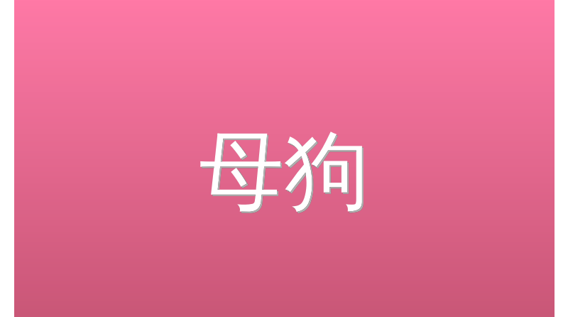 母狗